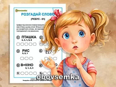 Відгадай слова. Невелика добірка ребусів. Частина 01