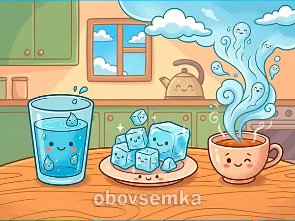 Три стана води у природі від Обовсемки